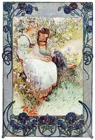 Blessed are the pure in heart: For they shall see God Alphonse Mucha